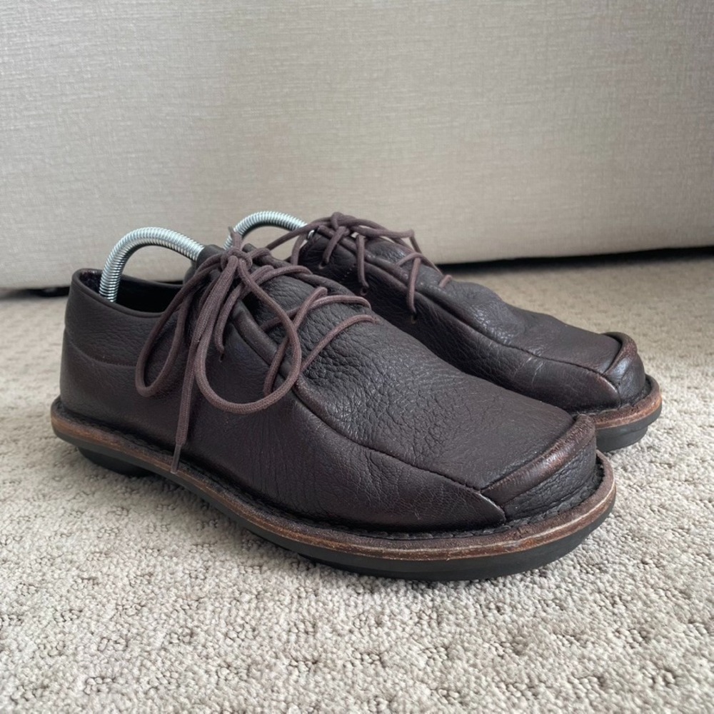 Trippen Leather Shoes in Espresso Brown Leather Lace Up Men‎ 41 US 9.5 Germany